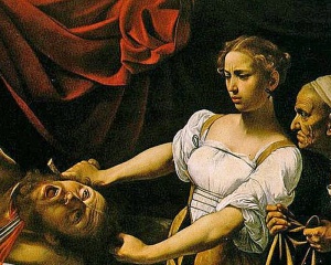 Judith beheading the Holofernes, Caravaggio, painted in 1598 (Wikipedia).